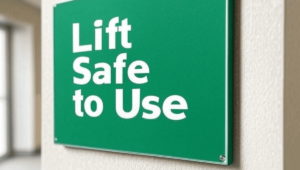 this sign shows when a lift is safe to use